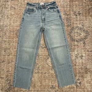 High Rise Cropped Denim